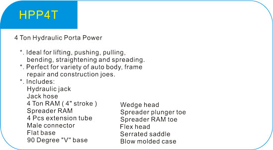  4Ton Hydraulic Porta Power